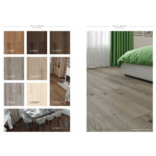 SPC ламинат Alpine Floor Real Wood Дуб Мокка ECO 2-2